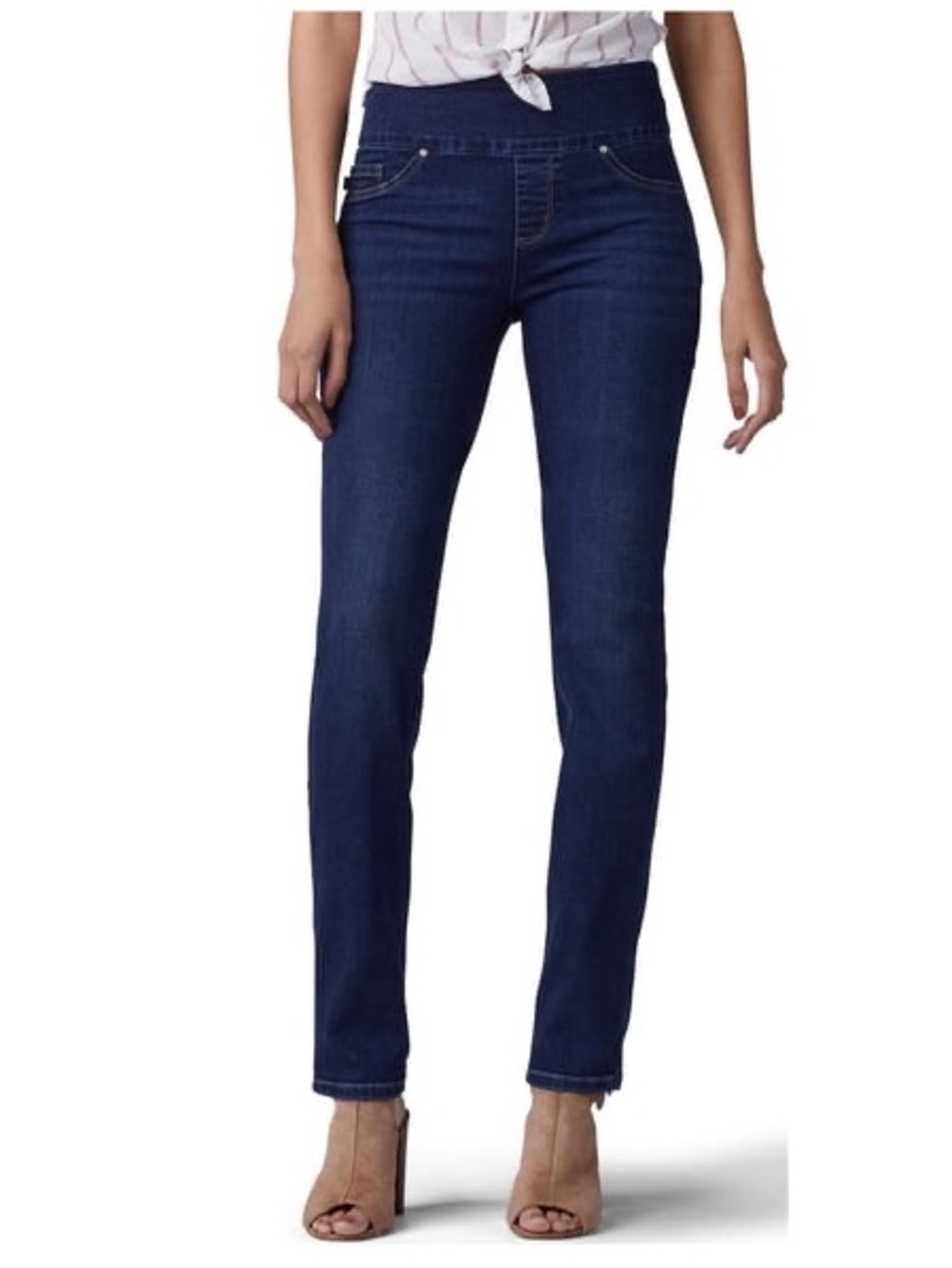 Lee Size 12 Medium Slim Fit Skinny Leg Sculpting Pull On Stretch Jeans